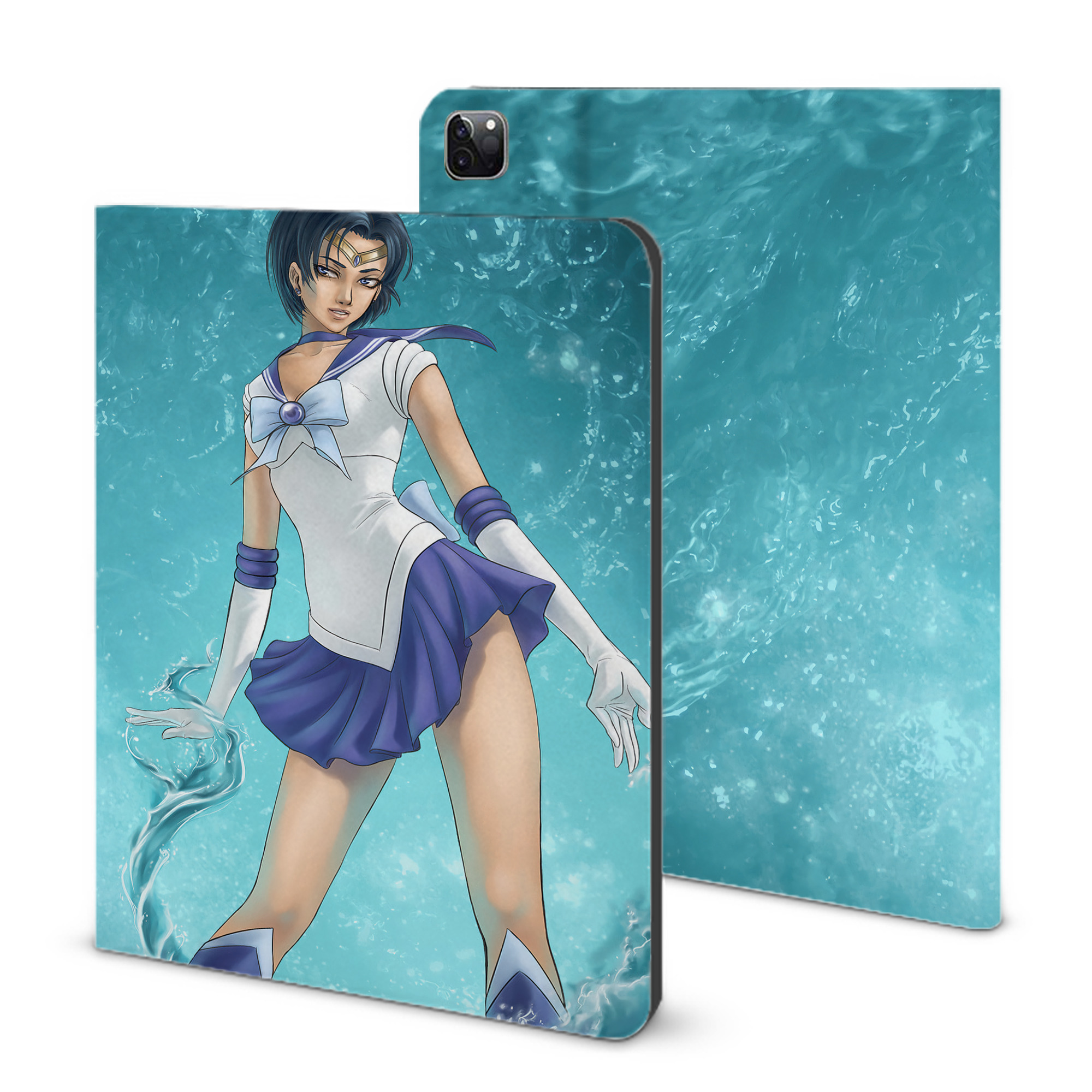 （画像用） 美少女戦士セーラームーン Sailor Moon IPad ケース ブック型 PUレザー TPU 耐衝撃 軽量 薄型 ペン収納なし 全面保護 IPad 各モデル対応